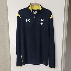 Vintage Tottenham Hotspur Under Armour 1/4 Zip | Medium